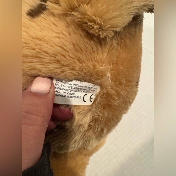 Brown Speckled Bear Stuffed Animal - Picture 9 of 11